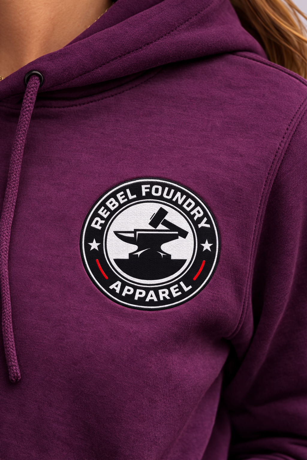 Rebel Foundry Women’s Heavyweight Weekend Badge Hoodie