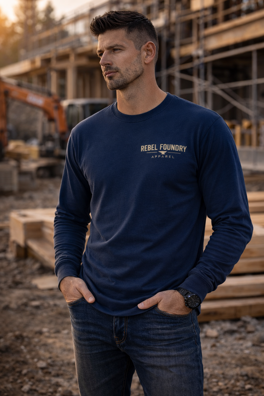 Rebel Foundry Men’s Core Long Sleeve Tee - Midnight