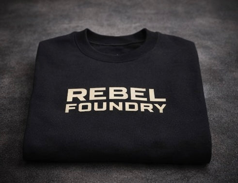 Rebel Foundry Men’s Core Heavyweight Crewneck - Black